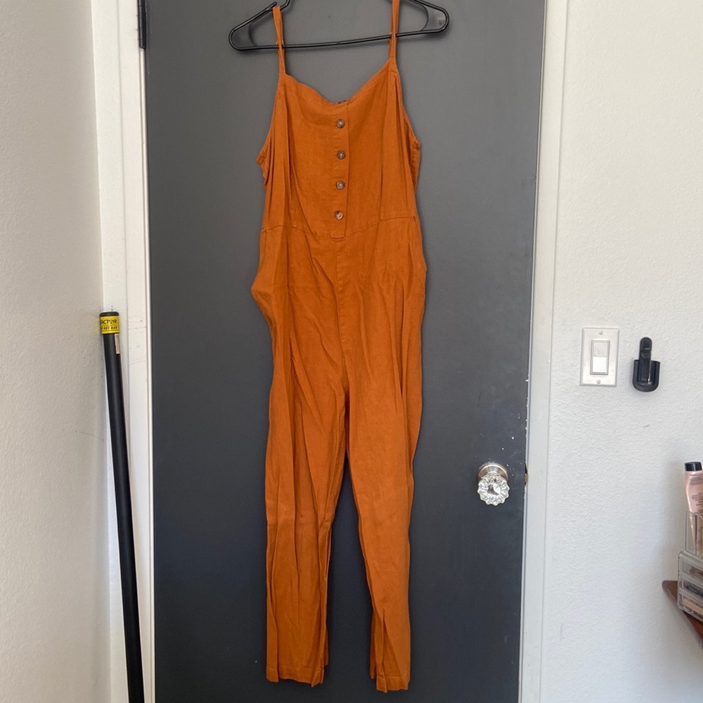 Rust colored jumpsuit